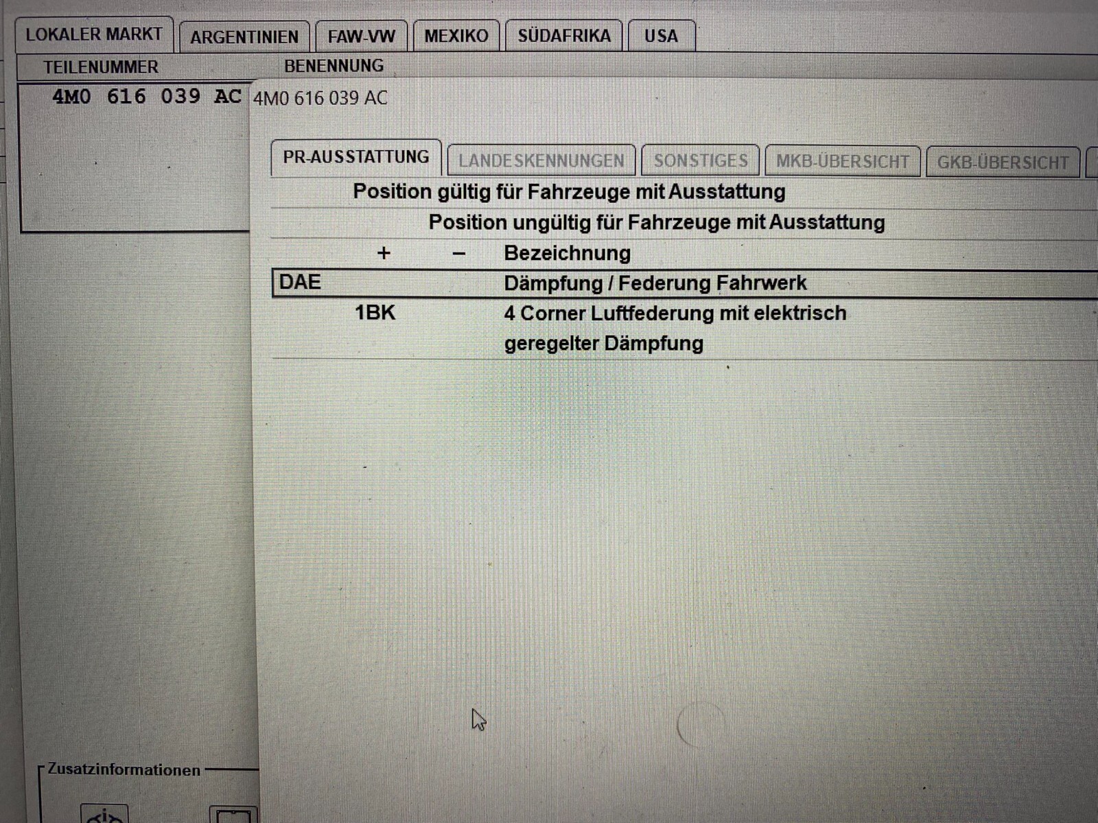 AUDI Q7 2016>> LUFTEDERDAMPFER LUFTFEDERUNG VORNE RECHTS LINKS 4M0616039AC ORIG. - Obrázek 9