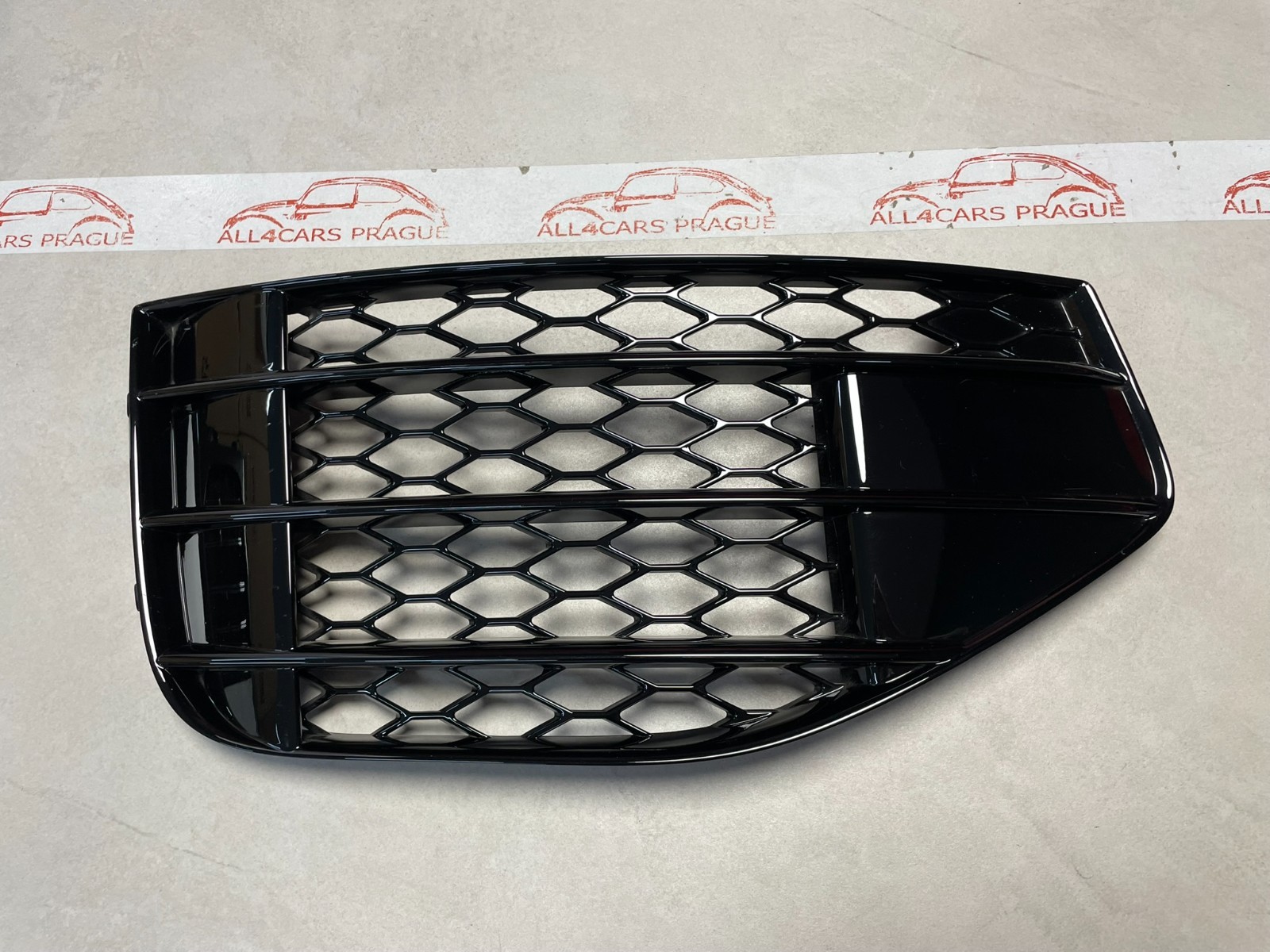 AUDI Q7 4L FRONTSTOßSTANGE RECHTS GRILL S-LINE SCHWARZGLÄNZEND 4L0807676B ORIG