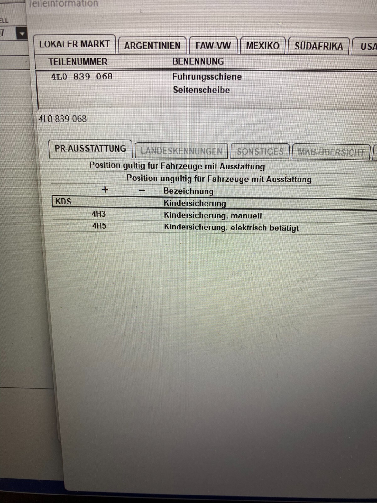 AUDI Q7 4L FUHRUNGSSCHIENE SEITENSCHEIBE 4L0839068 ORIGINAL NEU!!! - Obrázek 10