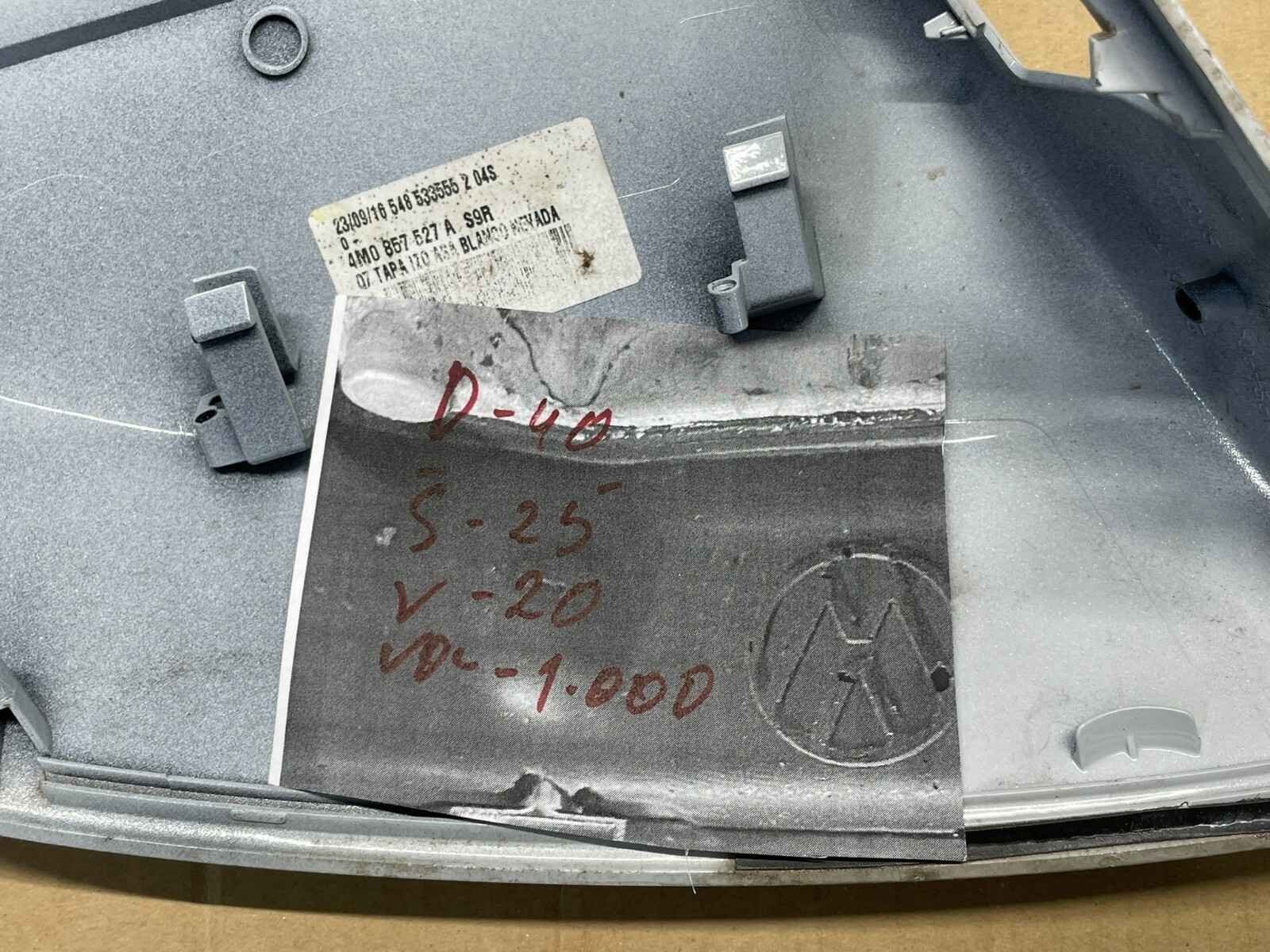 AUDI Q7 4M AUßENSPIEGEL ABDECK KAPPE LINKS 4M0857527A S9R FAST NEU TEST CAR - Obrázek 21