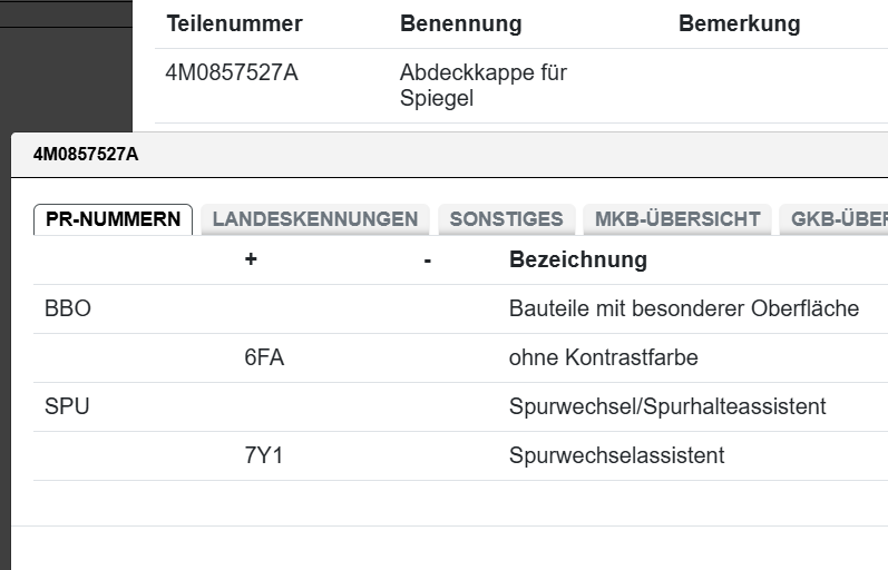 AUDI Q7 4M AUßENSPIEGEL ABDECK KAPPE LINKS 4M0857527A S9R FAST NEU TEST CAR - Obrázek 9
