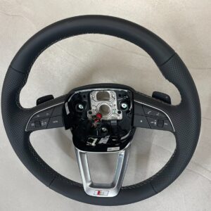 AUDI Q7 Q8 SPORT LEDER LENKRAD PERFORIERT BEHEIZT 4M8419091AL Fast Neu Test Car