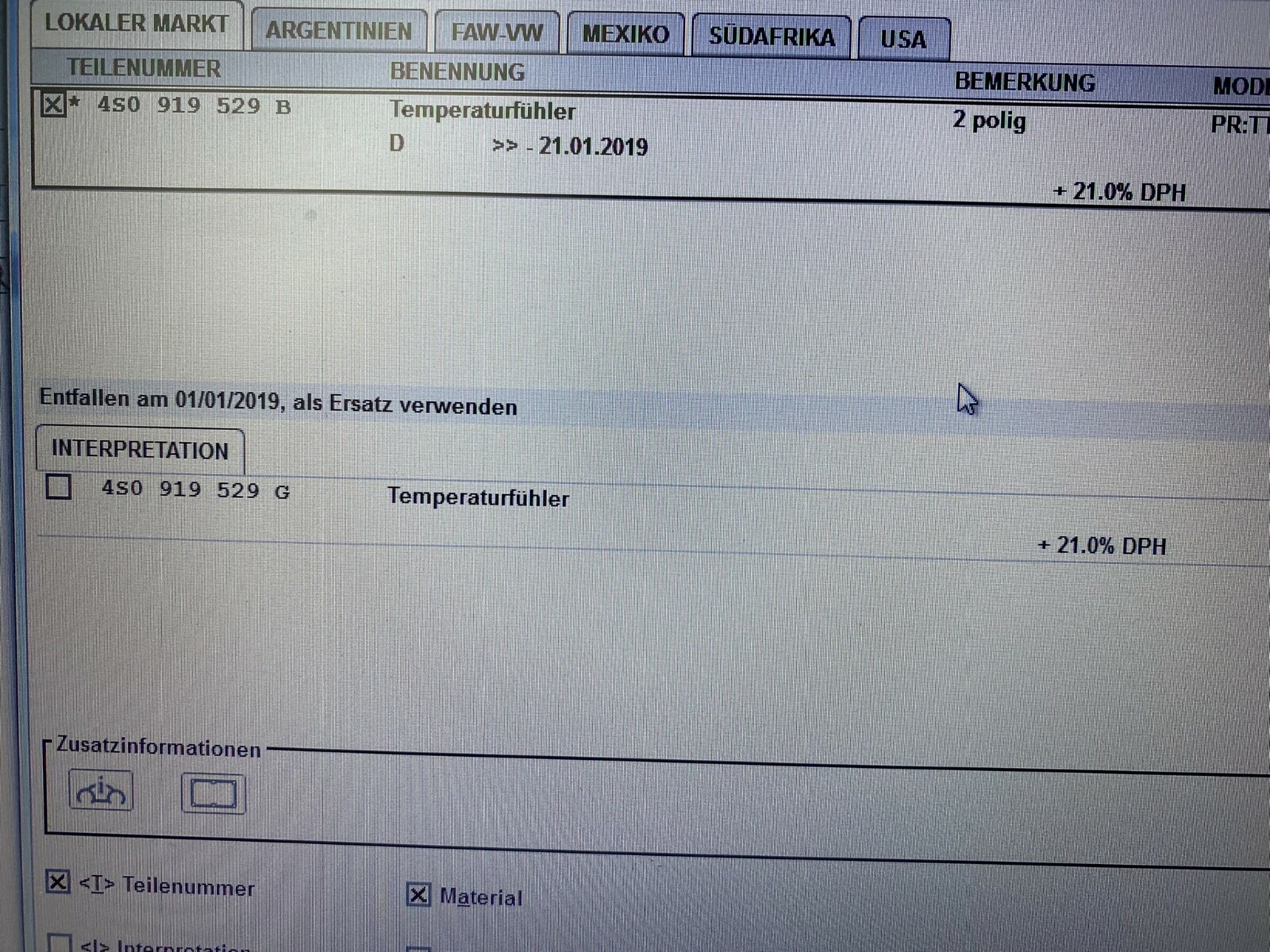 AUDI R8/R8 SPYDER, 2016>> TEMPERATURFÜHLER 4S0919529B 2 POLIG ORIG.NEU!! - Obrázek 8