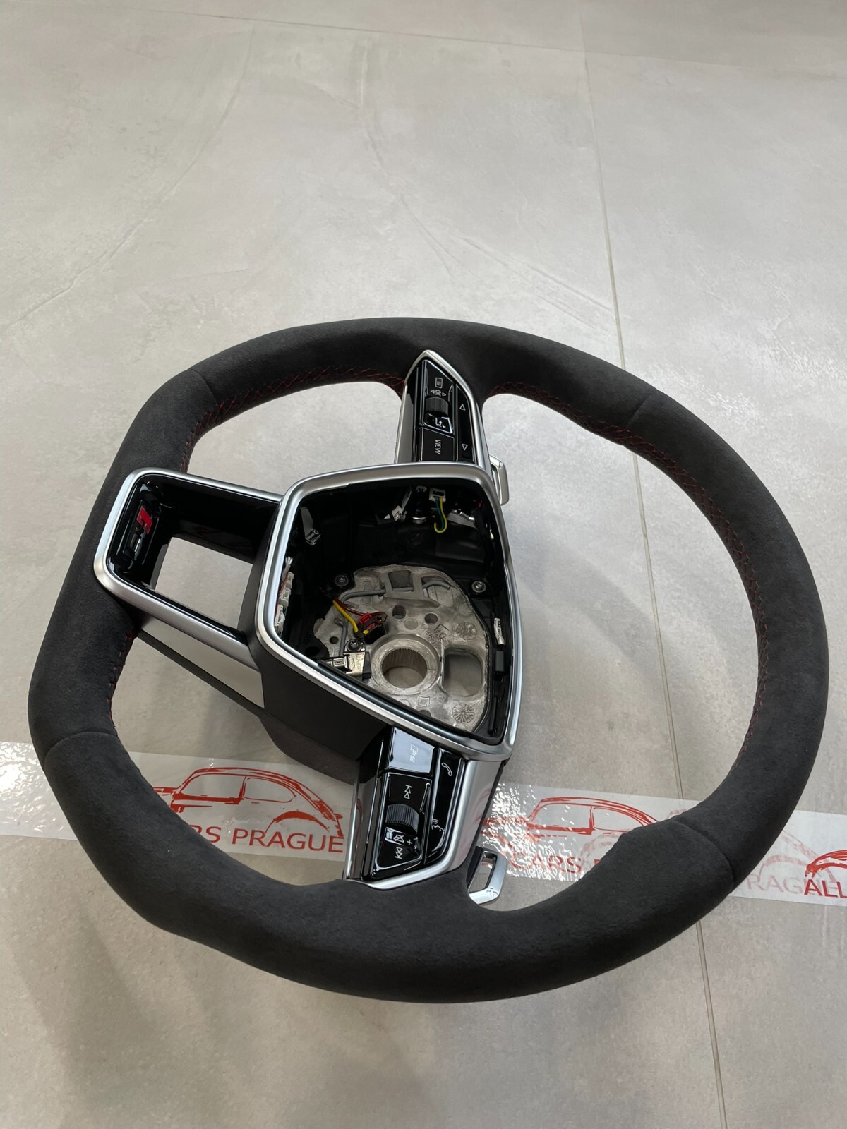 AUDI RS6 RS7 4K C8 SPORT LENKRAD ALCANTARA ABGEFLACHT BEHEIZT+KOMBISCHALTER NEU - Obrázek 14