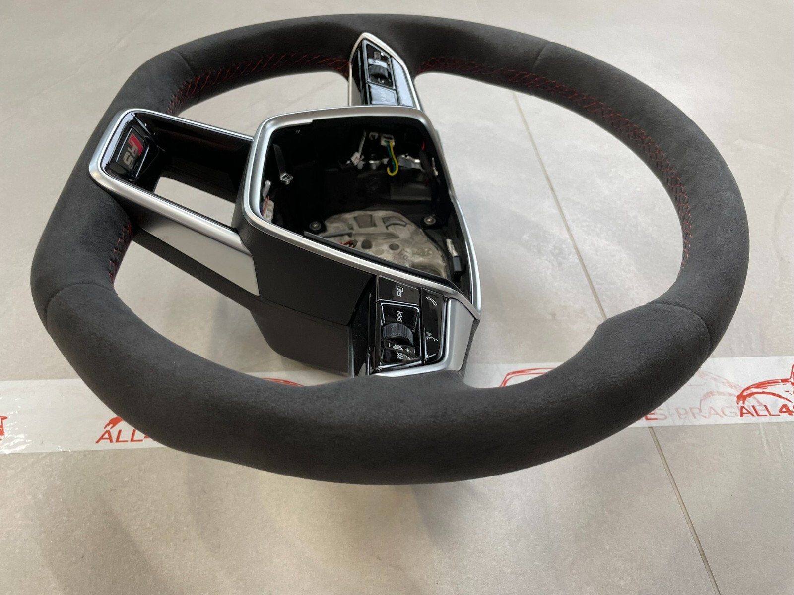 AUDI RS6 RS7 4K C8 SPORT LENKRAD ALCANTARA ABGEFLACHT BEHEIZT+KOMBISCHALTER NEU - Obrázek 15