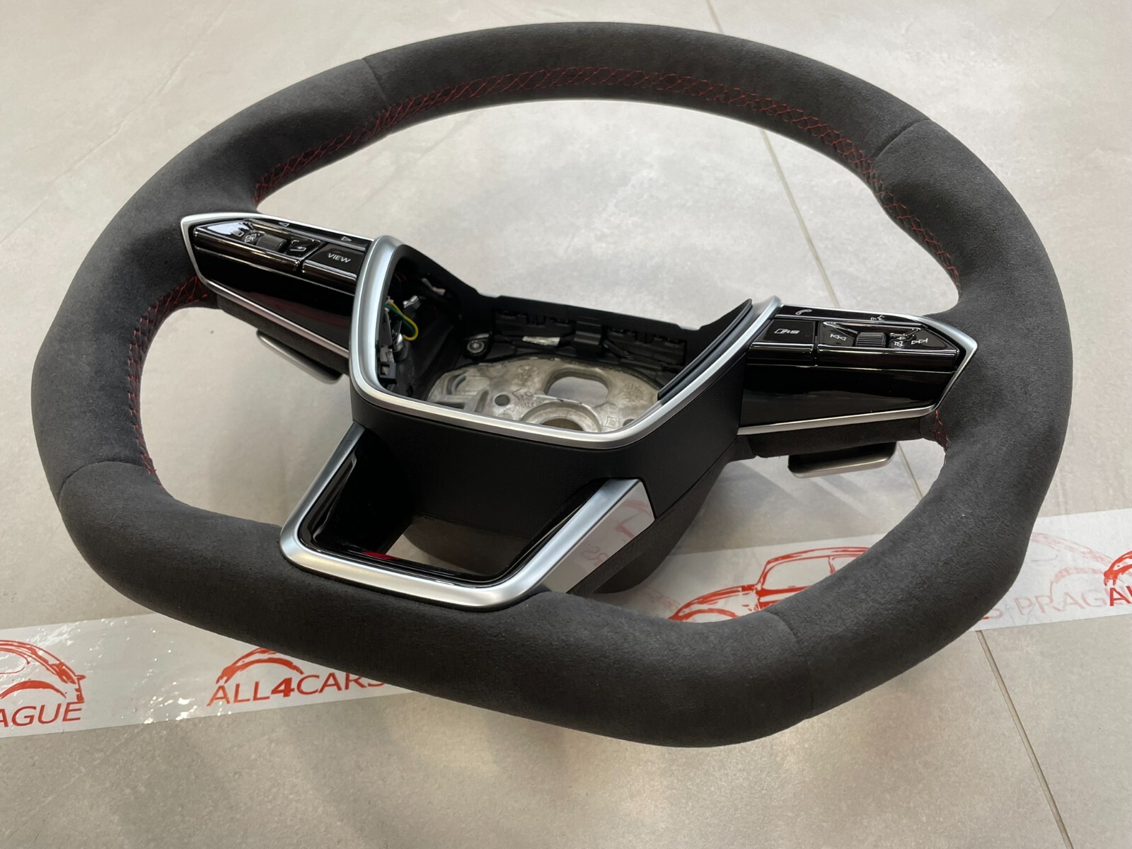 AUDI RS6 RS7 4K C8 SPORT LENKRAD ALCANTARA ABGEFLACHT BEHEIZT+KOMBISCHALTER NEU - Obrázek 16