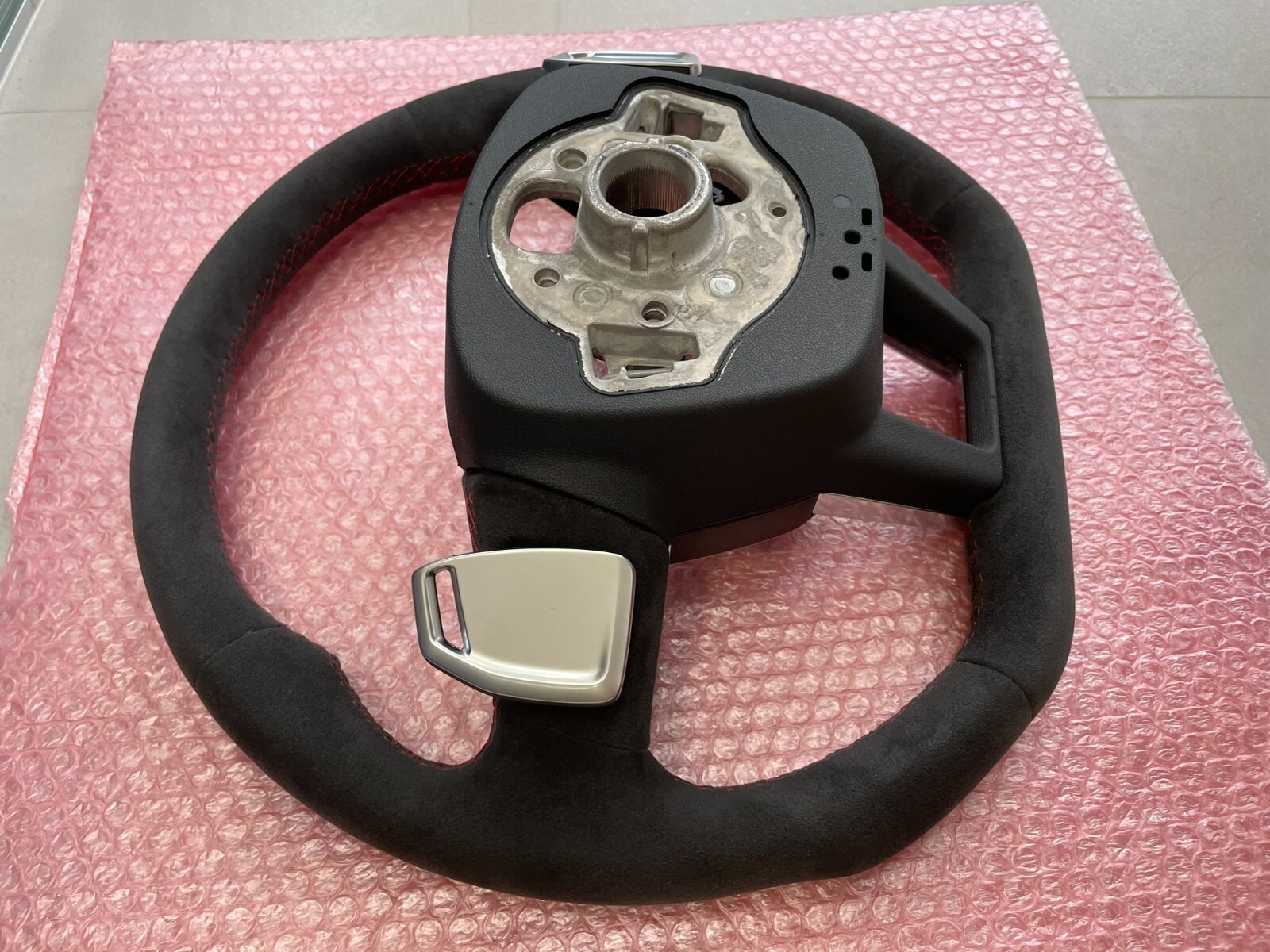 AUDI RS6 RS7 4K C8 SPORT LENKRAD ALCANTARA ABGEFLACHT BEHEIZT+KOMBISCHALTER NEU - Obrázek 18