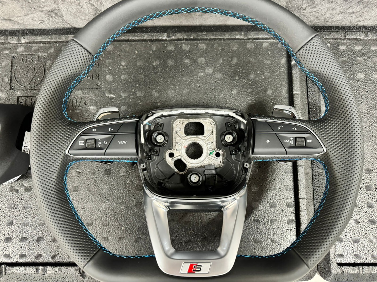AUDI SQ7 Q7 SQ8 Q8 4M Q5 80A ABGEFLACHT MULTIFUNKT. SPORT LEDER LENKRAD KOMPLET - Obrázek 11