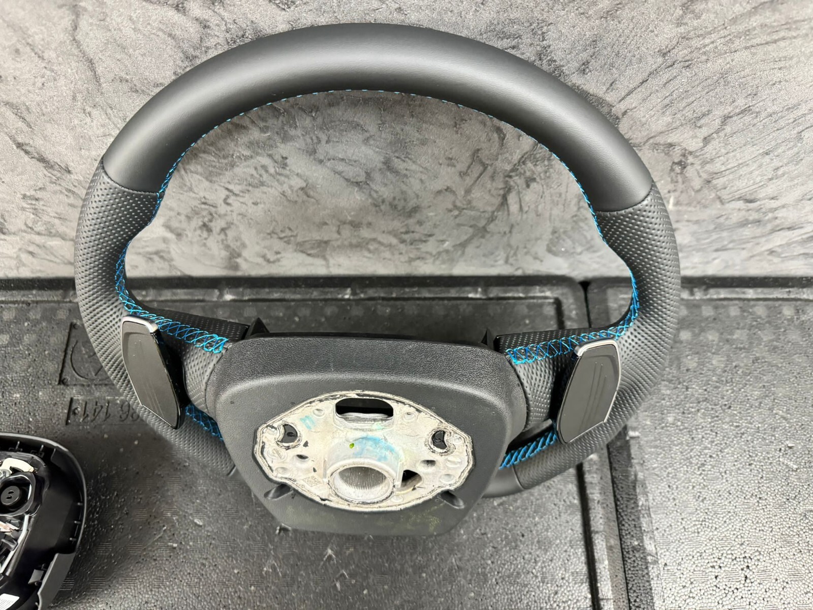 AUDI SQ7 Q7 SQ8 Q8 4M Q5 80A ABGEFLACHT MULTIFUNKT. SPORT LEDER LENKRAD KOMPLET - Obrázek 16