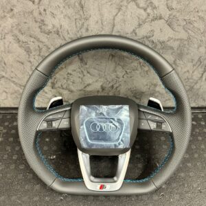 AUDI SQ7 Q7 SQ8 Q8 4M Q5 80A ABGEFLACHT MULTIFUNKT. SPORT LEDER LENKRAD KOMPLET