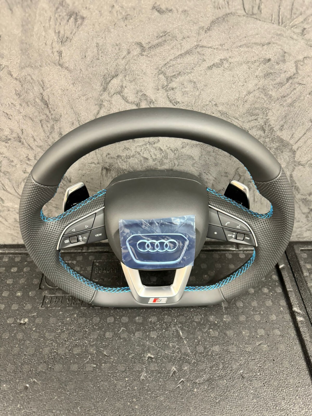 AUDI SQ7 Q7 SQ8 Q8 4M Q5 80A ABGEFLACHT MULTIFUNKT. SPORT LEDER LENKRAD KOMPLET - Obrázek 6