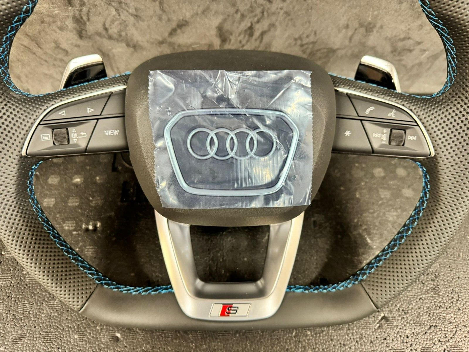 AUDI SQ7 Q7 SQ8 Q8 4M Q5 80A ABGEFLACHT MULTIFUNKT. SPORT LEDER LENKRAD KOMPLET - Obrázek 7