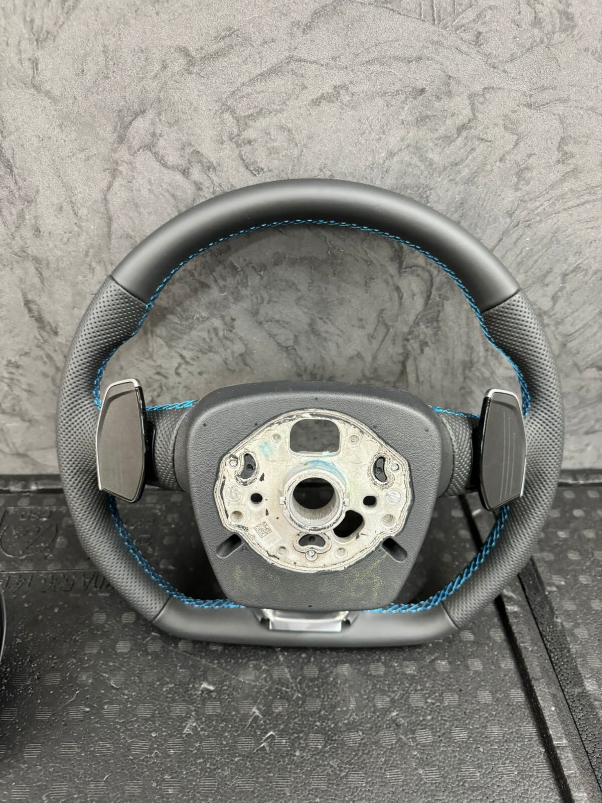 AUDI SQ7 Q7 SQ8 Q8 4M Q5 80A ABGEFLACHT MULTIFUNKT. SPORT LEDER LENKRAD KOMPLET - Obrázek 8