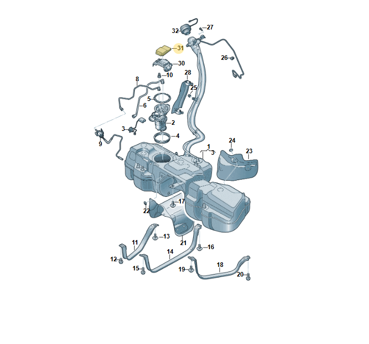 AUDI STEUERGERÄT FÜR KRAFTSTOFFPUMPE 8W0906121B ORIG. AUDI TEIL 8W0906121B - Obrázek 5