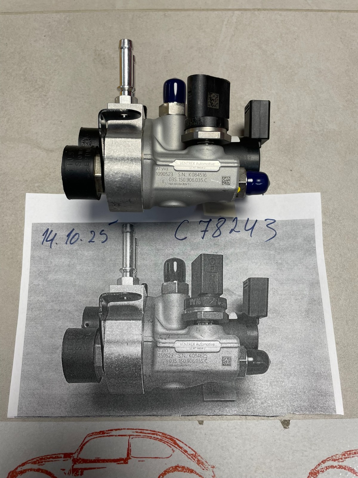 AUDI VW CNG GAS KRAFTSTOF DRUCKREGEL 1S0906035C = 1S0906011B = 1S0906011C NEU OE - Obrázek 19