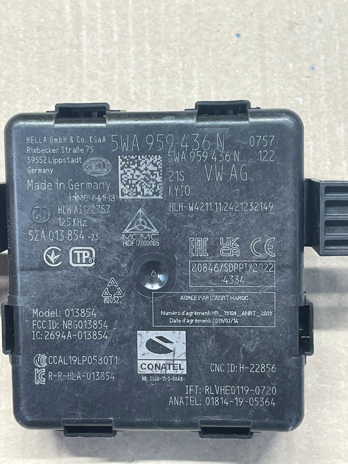 AUDI VW ŠKODA SEAT STEUERGERÄT ZUGANG UND STARTBERECHTIGUNG 5WA959436N TEST CAR - Obrázek 11