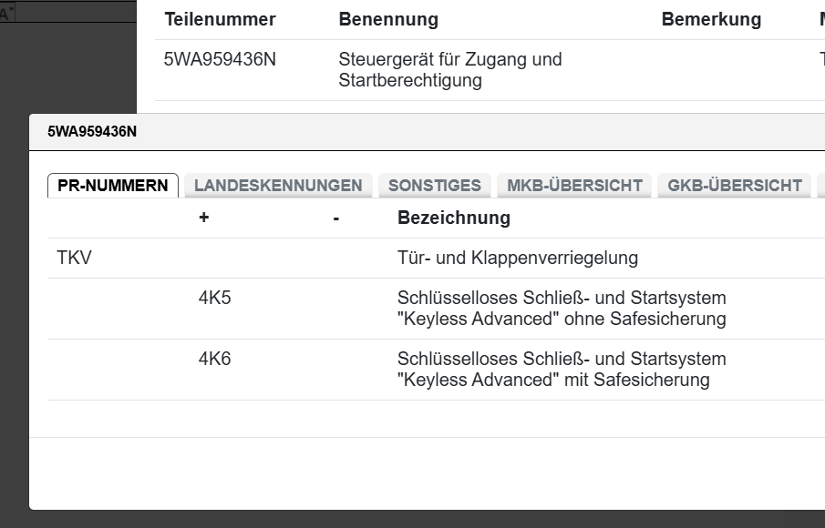AUDI VW ŠKODA SEAT STEUERGERÄT ZUGANG UND STARTBERECHTIGUNG 5WA959436N TEST CAR - Obrázek 5