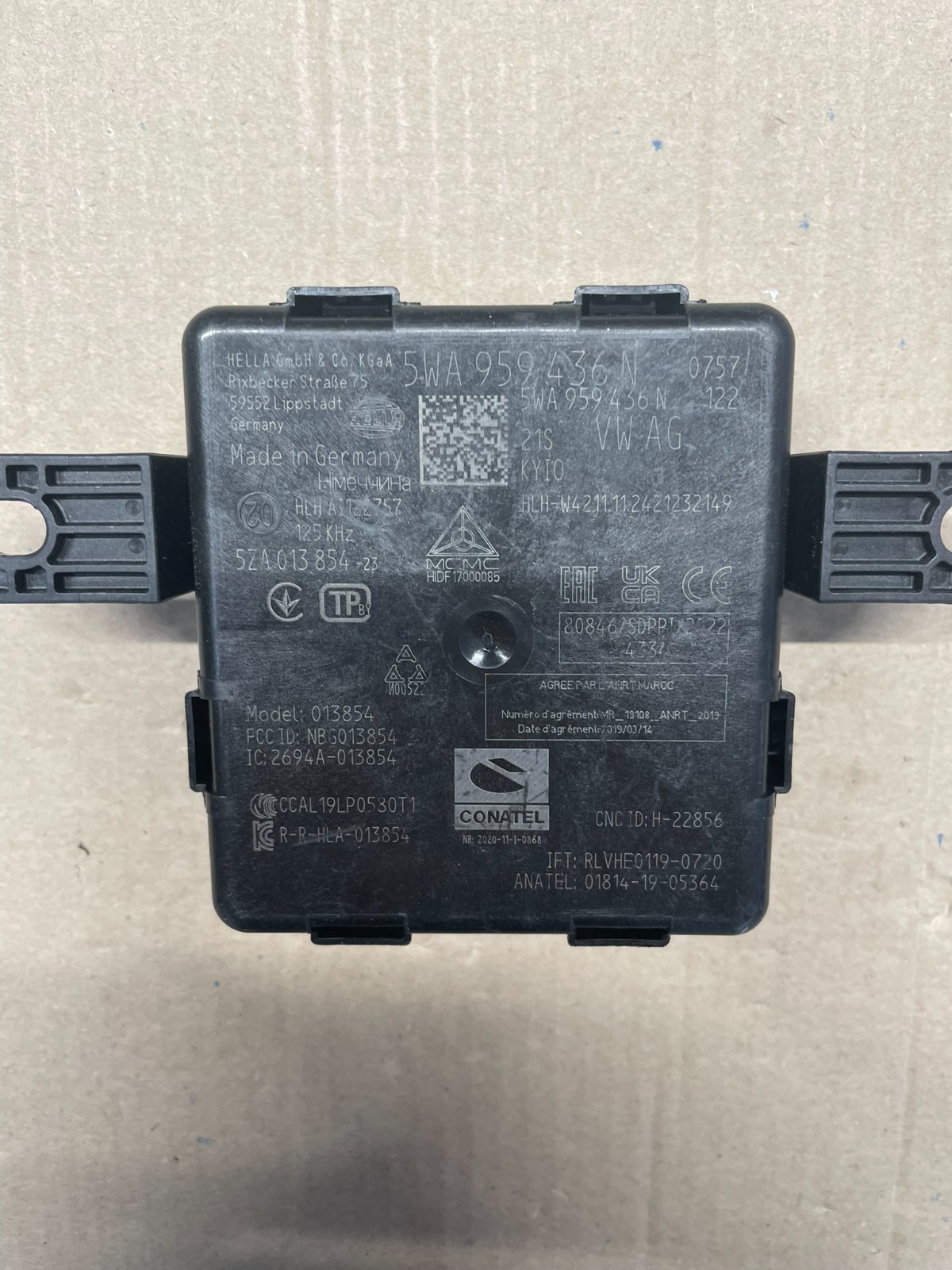 AUDI VW ŠKODA SEAT STEUERGERÄT ZUGANG UND STARTBERECHTIGUNG 5WA959436N TEST CAR - Obrázek 8