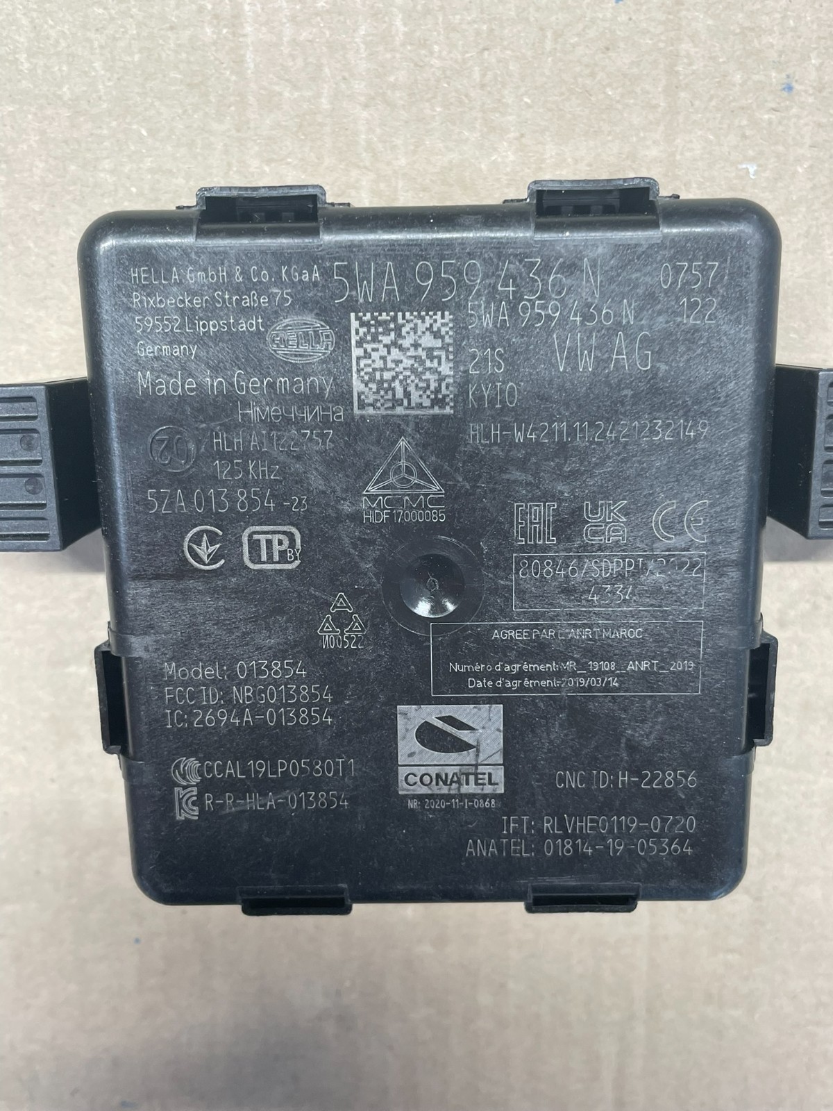 AUDI VW ŠKODA SEAT STEUERGERÄT ZUGANG UND STARTBERECHTIGUNG 5WA959436N TEST CAR - Obrázek 9