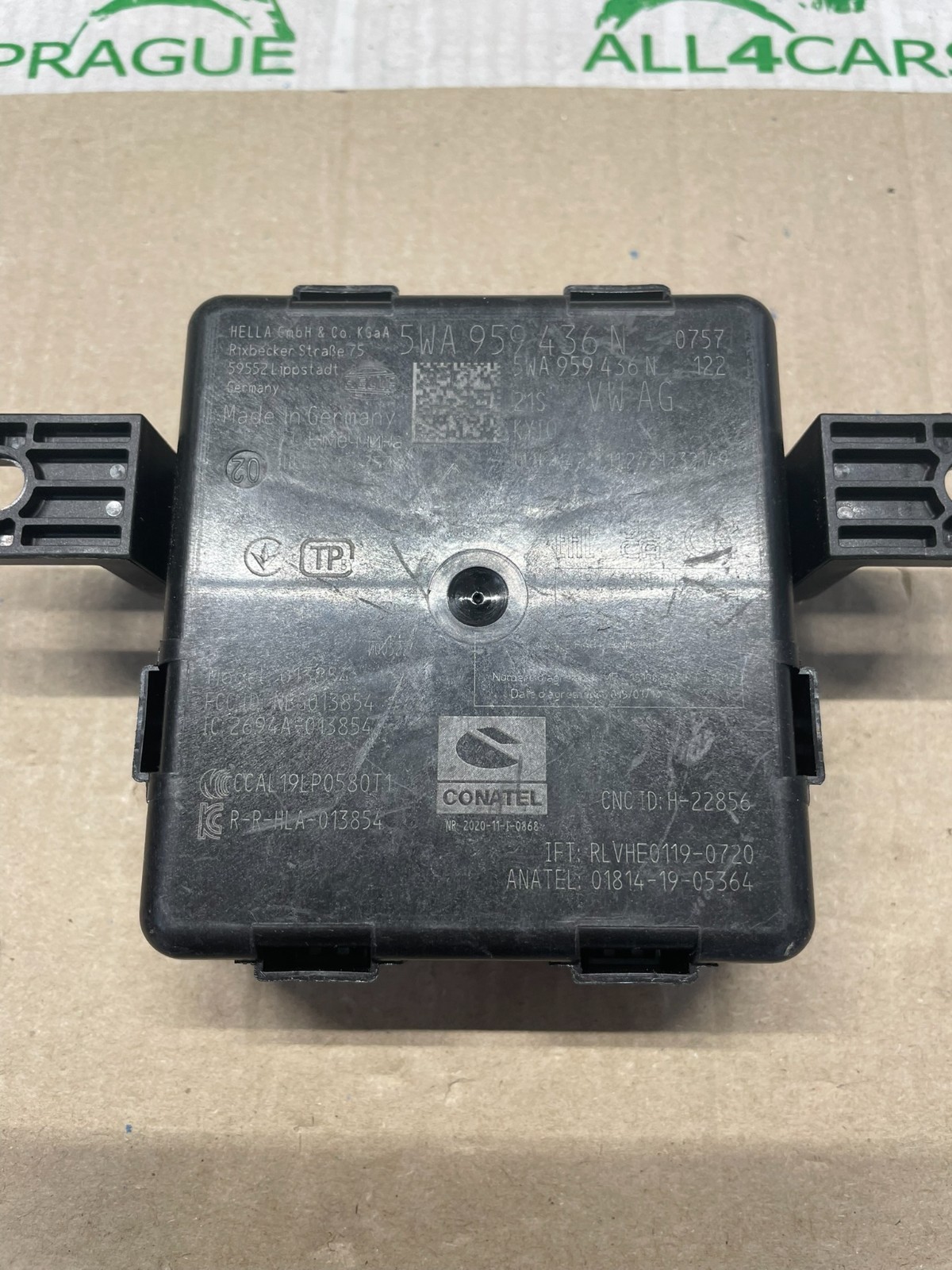 AUDI VW ŠKODA SEAT STEUERGERÄT ZUGANG UND STARTBERECHTIGUNG 5WA959436N TEST CAR