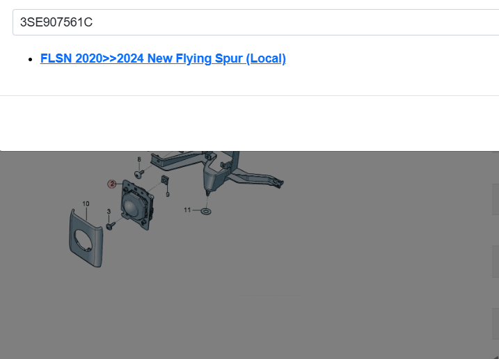 BENTLEY FLYING SPUR ACC RADARSENSOR STEUERGERÄT - R - 3SE907561C NEU ORIG. - Obrázek 7