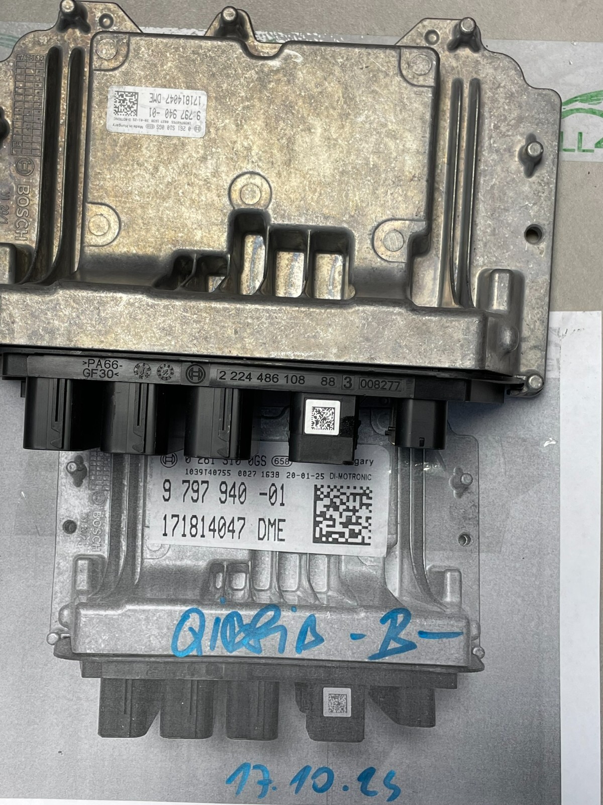 BMW MOTORSTEUERGERÄT 979794001 - 171814047 - 171814047 DME - 9 797 940 -01 NEW - Obrázek 15