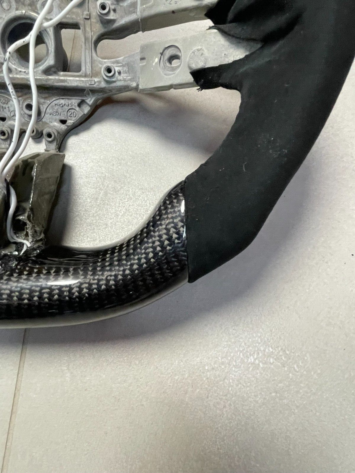 CARBON ALCANTARA LENKRAD FÜR MERCEDES AMG LEERES RAHMEN INDIVIDUEL PRODUKT NEU - Obrázek 15