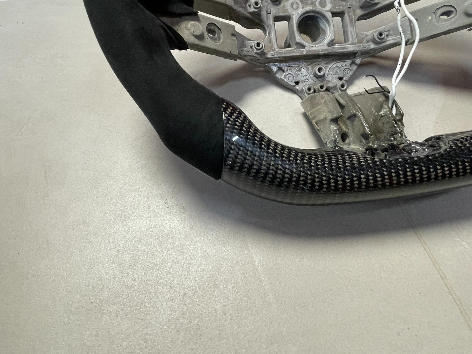 CARBON ALCANTARA LENKRAD FÜR MERCEDES AMG LEERES RAHMEN INDIVIDUEL PRODUKT NEU - Obrázek 16