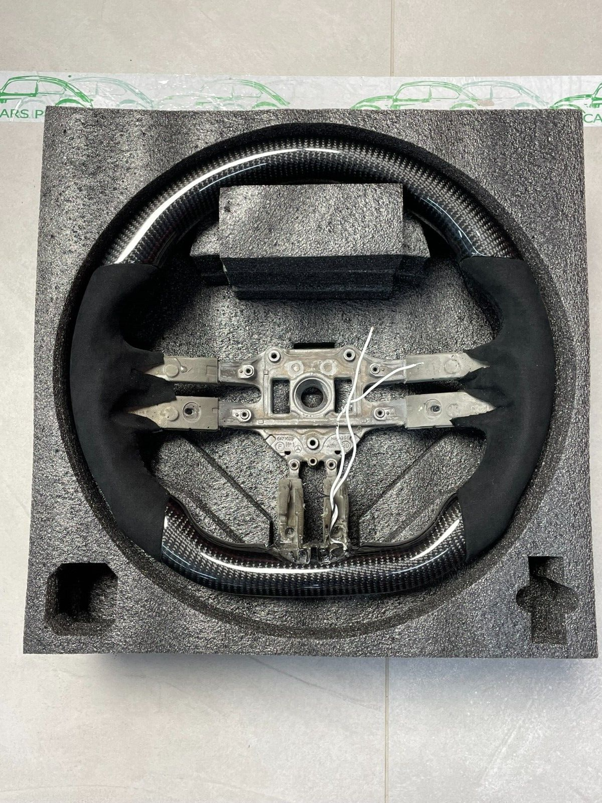 CARBON ALCANTARA LENKRAD FÜR MERCEDES AMG LEERES RAHMEN INDIVIDUEL PRODUKT NEU