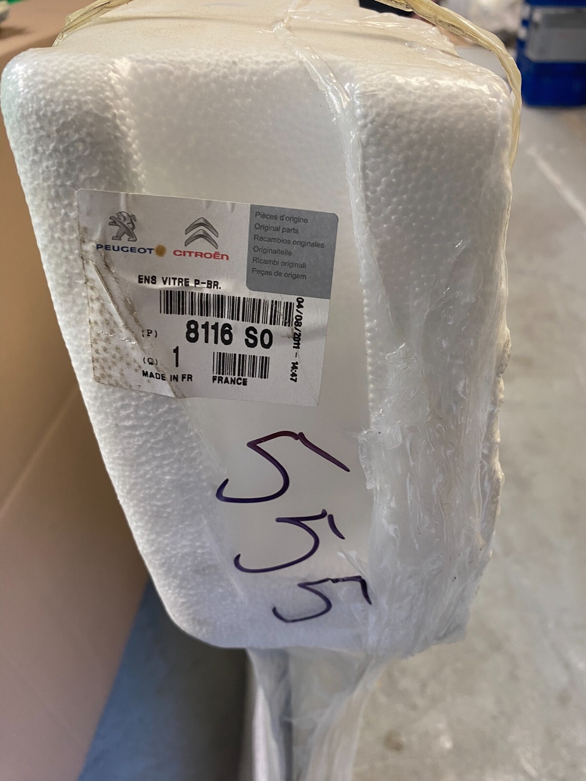 CITROEN C5 I . C5I COMBI WINDSCHUTZSCHEIBE 8116 SO FRONT SCHEIBE ORIGINAL NEU! - Obrázek 8