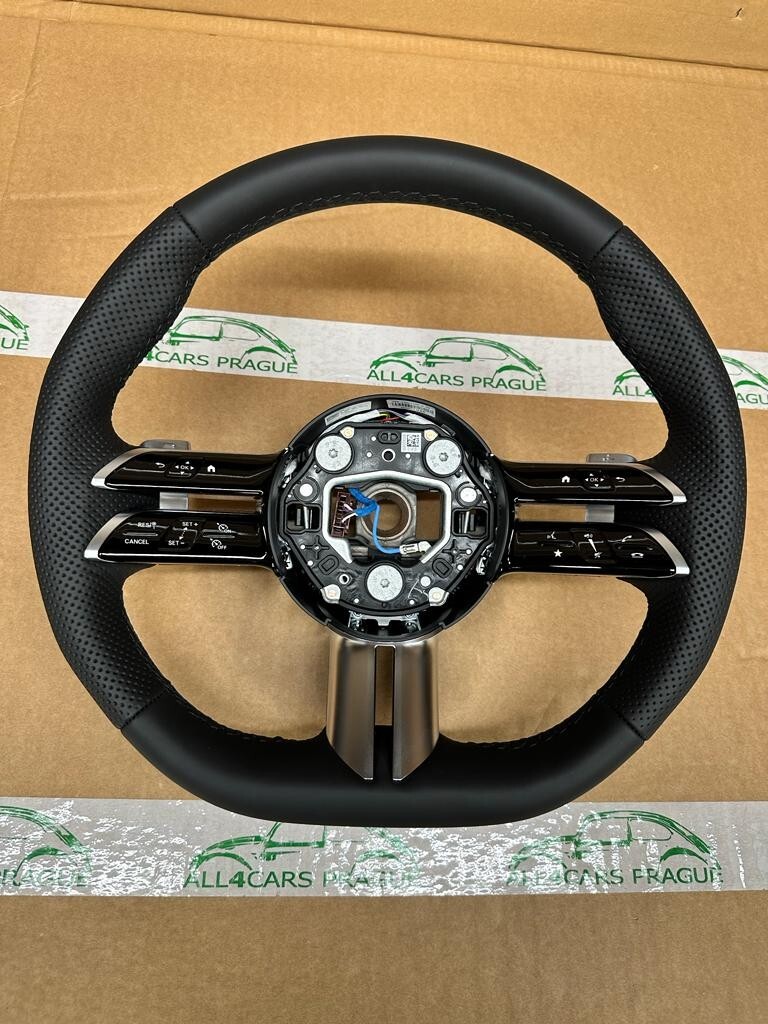 MERCEDES BENZ W223 SPORT LENKRAD ABGEFLACHT SPORT STEERING WHEEL MULTIFUNKTION