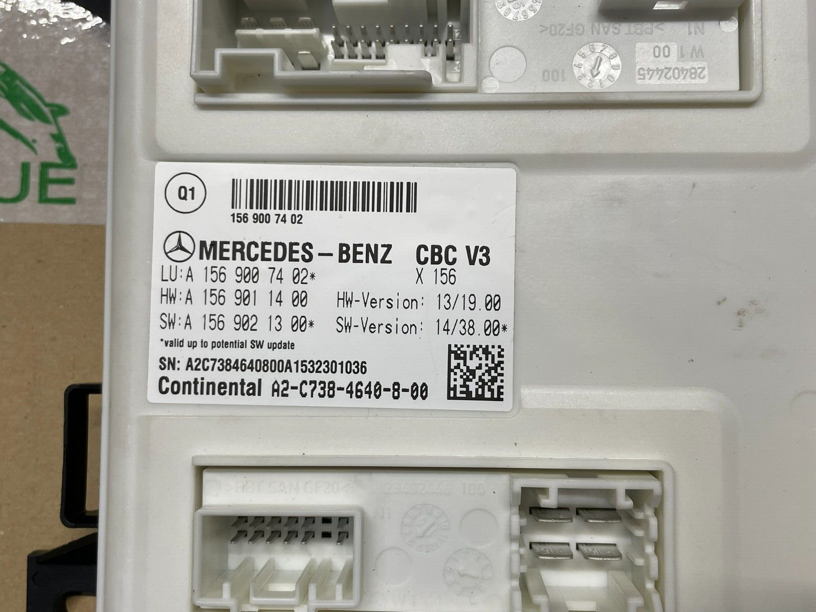 MERCEDES BENZ W246 W156 / INFINITI Q30 STEUERGERÄT A1569007402 DEM V TEST CAR - Obrázek 5