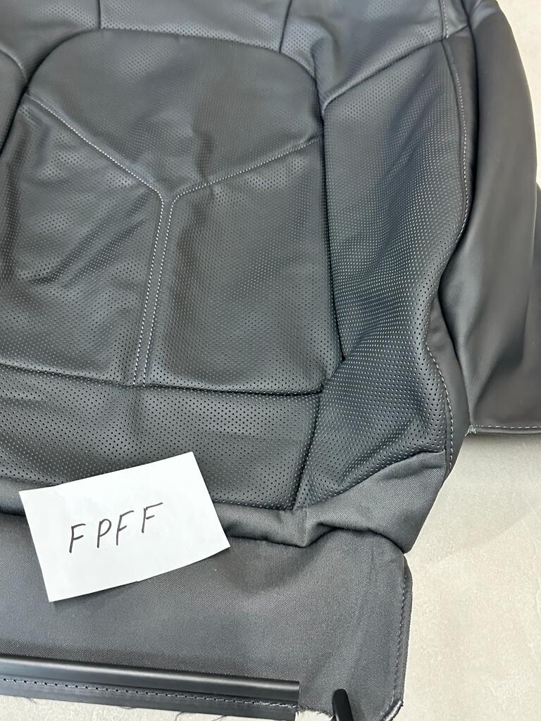 PORSCHE CAYENNE 7P5 SITZ BEZUG 7P5881805CH SITZBEZUG SCHWARZ LEDER GELOCHT NEU ! - Obrázek 11