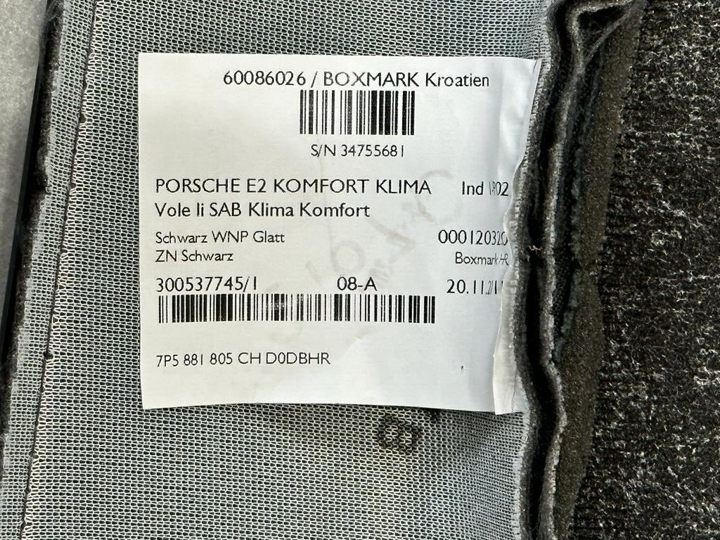 PORSCHE CAYENNE 7P5 SITZ BEZUG 7P5881805CH SITZBEZUG SCHWARZ LEDER GELOCHT NEU ! - Obrázek 15