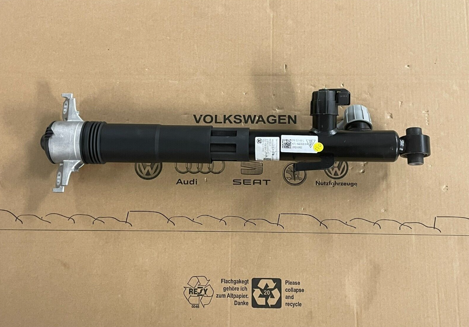 PORSCHE CAYENNE 9YA-2 STOSSDÄMPFER ELEKTRISCH HINTEN RECHTS 9Y0513028F ORIG NEU