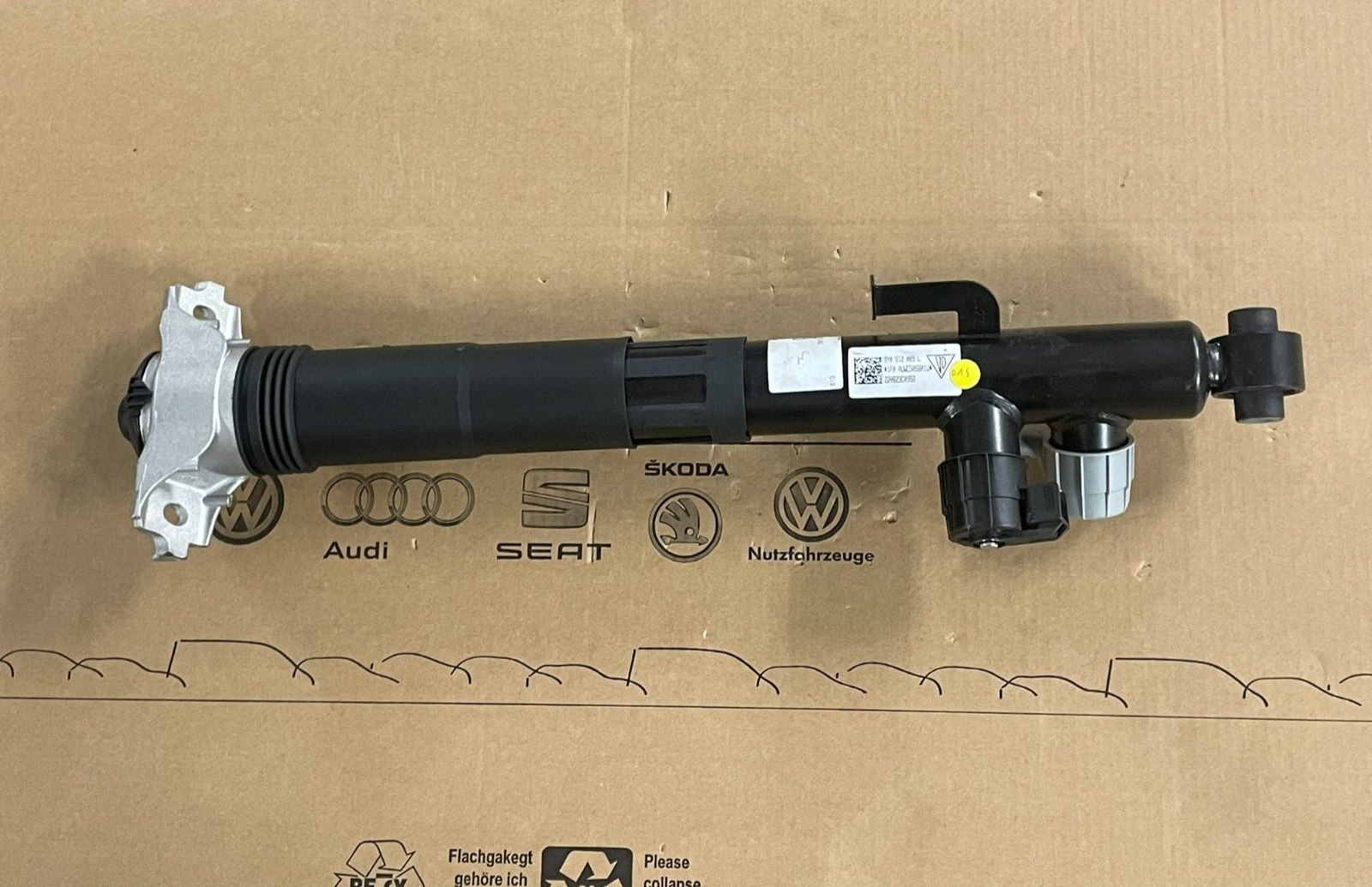 PORSCHE CAYENNE 9YA-2 STOSSDÄMPFER ELEKTRISCH HINTER LINKS 9Y0513027F ORIG NEU