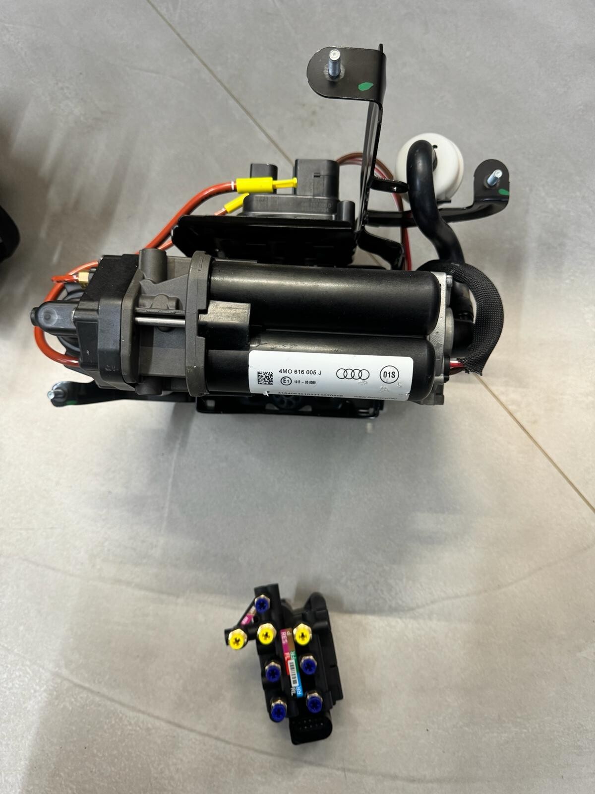 PORSCHE CAYENNE LUFTKOMPRESOR 4M0616005J VENTILEINHEIT 4M0616013B SATZ ORIG.NEU - Obrázek 7