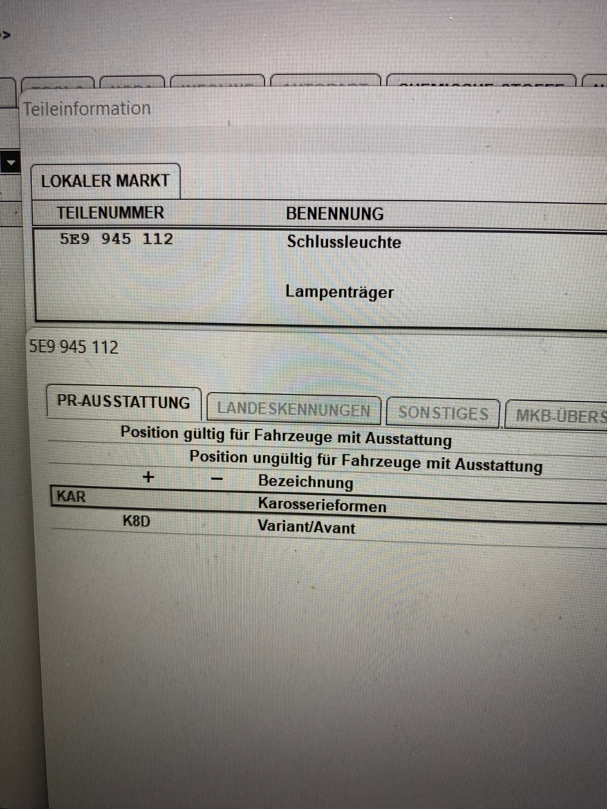 SKODA OCTAVIA III COMBI 2013-2017 RÜCKLEUCHTE 5E9945096 LED RECHTS ORIG. SKODA - Obrázek 21
