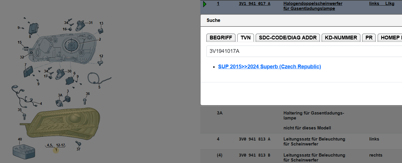ŠKODA SUPERB III SCHEINWERFER 3V1941015A 3V1941016A XENON SATZ KOMPLET ORIG. NEU - Obrázek 6