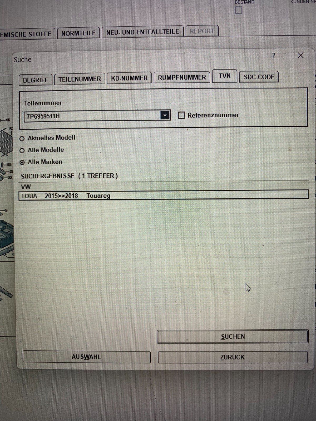TOUAREG SCHALTER FÜR ELEKTRISCH ABKLAPPBARE ANHÄNGERKUPPLUNG 7P6959511H ORIG. - Obrázek 8