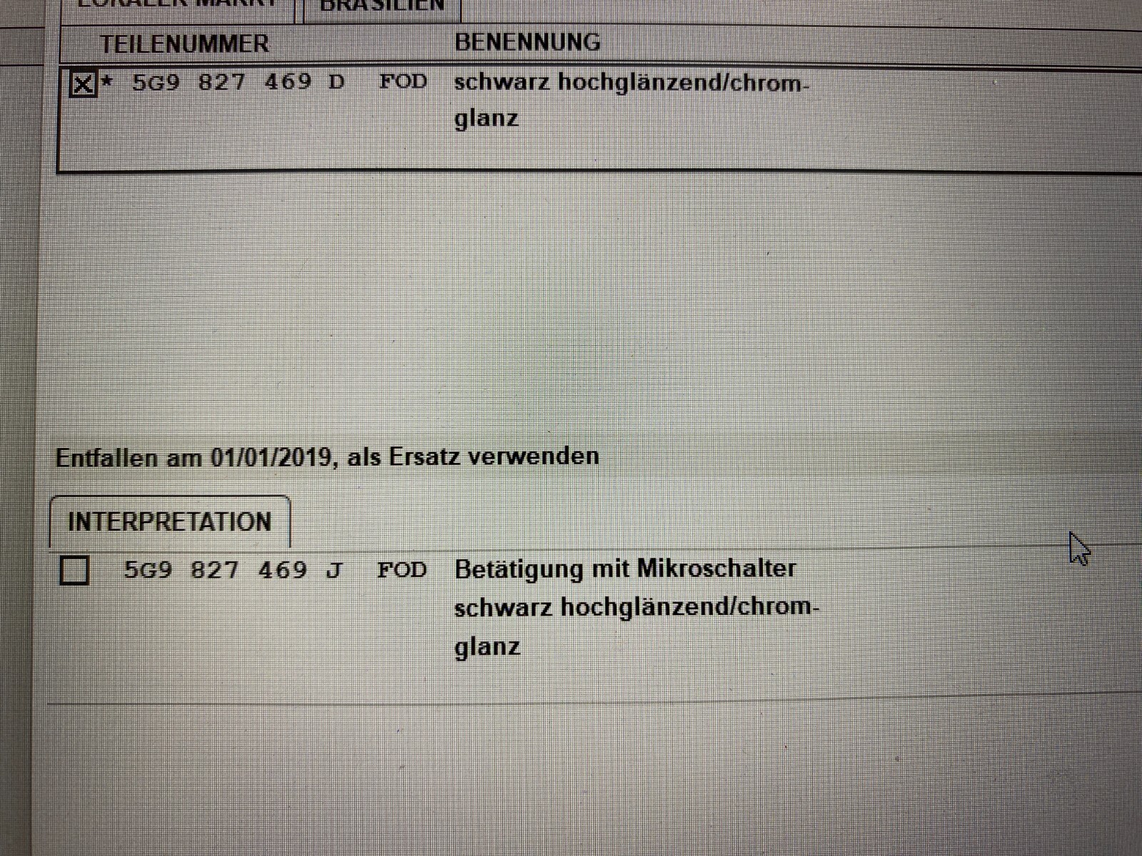 VOLKSWAGEN GOLF VARIANT HECKKLAPPENGRIFF 5G9827469D FAST NEU DEM. VOM TEST WAGEN - Obrázek 19