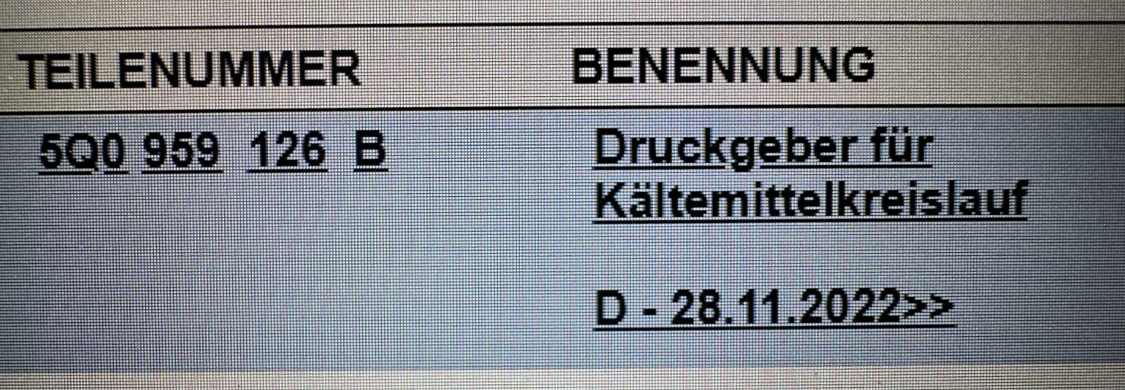 VW 5Q0959126B KLIMAANLAGE DRUCKSCHALTER !!ORIGINAL VW !!!TEIL 5Q0 959 126 B NEU - Obrázek 19