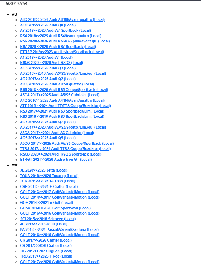 VW AUDI PORSCHE BENTLEY ŠKODA SEAT PDC PARKSENSOR 5Q0919275B VOLKSWAGEN ORIG NEU - Obrázek 4