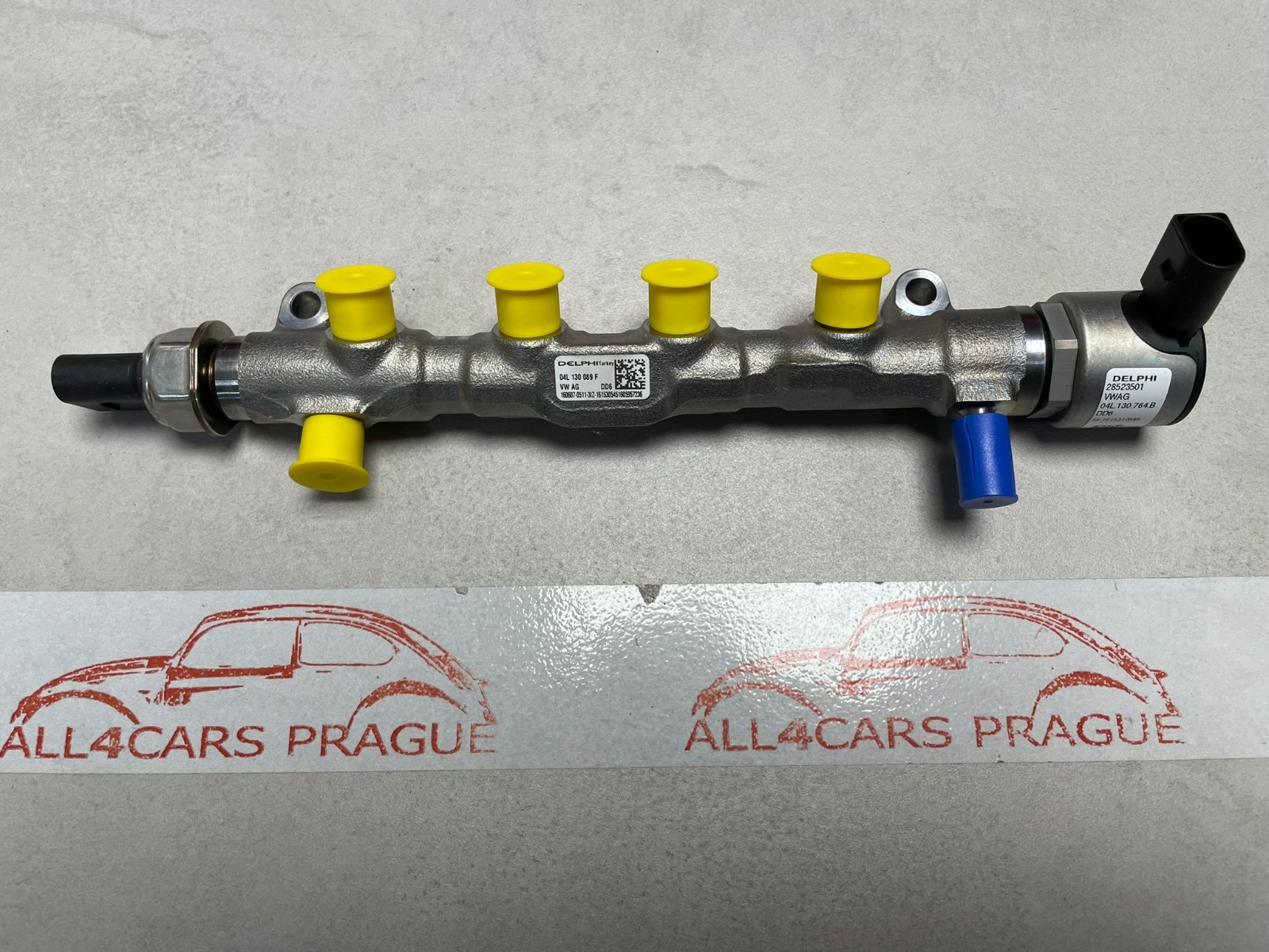 VW AUDI ŠKODA KRAFTSTOFFVERTEILER 04L130764B 04L906054 04L130089F KOMPLET NEU OE - Obrázek 8