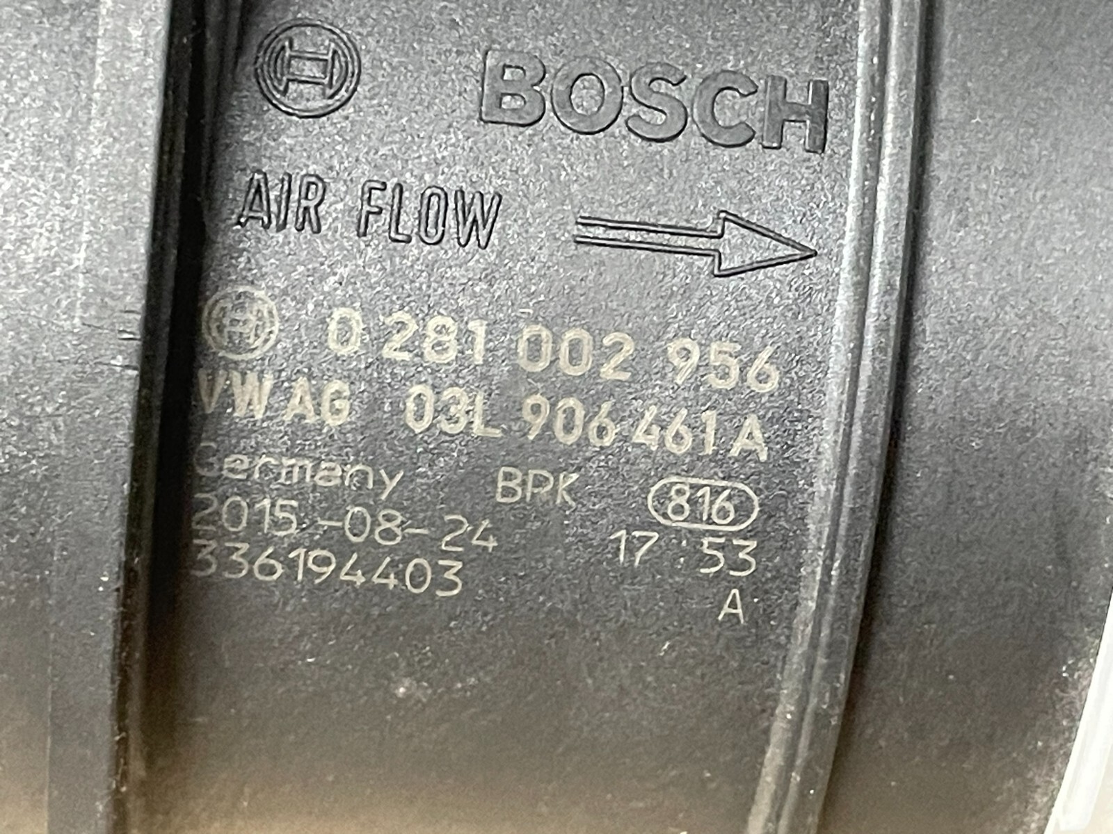 VW AUDI SKODA SEAT LUFTMASSENMESSER 2.0TDI 03L906461A ORIG.NEU VW TEIL ! - Obrázek 4