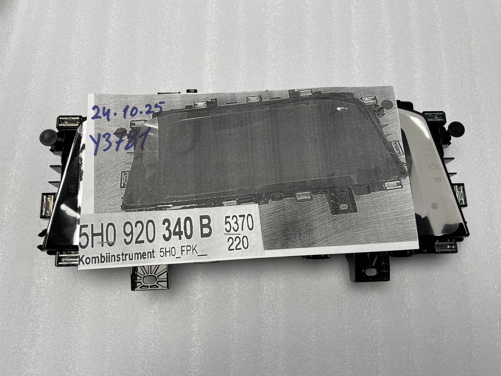 VW CADDY KOMBIINSTRUMENT VIRTUAL TACHOMETER 5H0920340B ORIGINAL VW NEU 0 KM !! - Obrázek 14