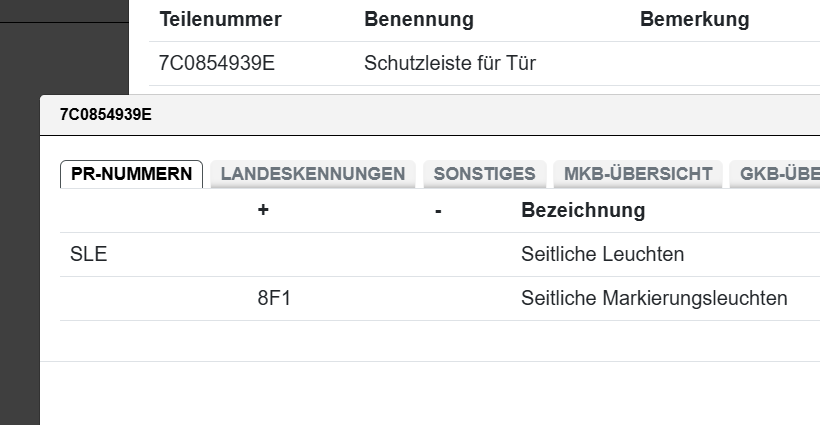 VW CRAFTER TÜR SCHUTZLEISTE VORN + SEITLICHE LEUCHT LINKS 7C0854939E 7C3945061B - Obrázek 5