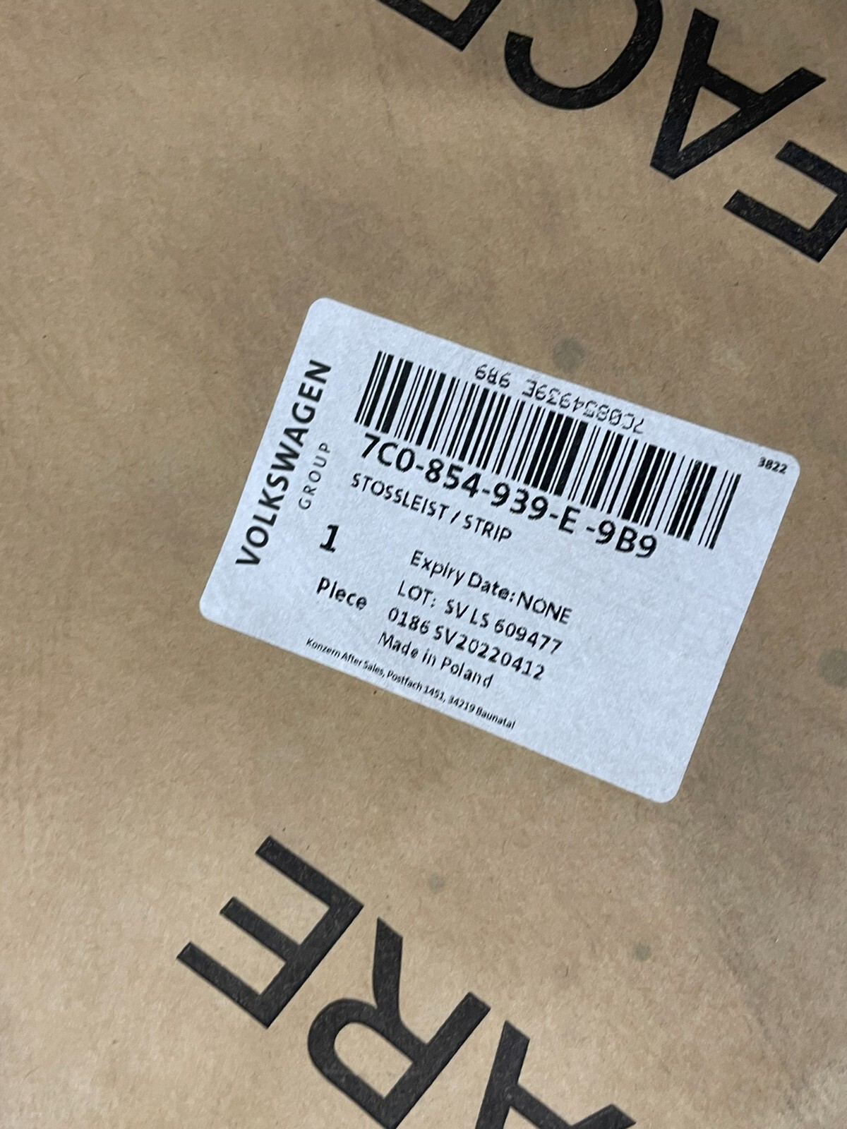 VW CRAFTER TÜR SCHUTZLEISTE VORN + SEITLICHE LEUCHT LINKS 7C0854939E 7C3945061B - Obrázek 6