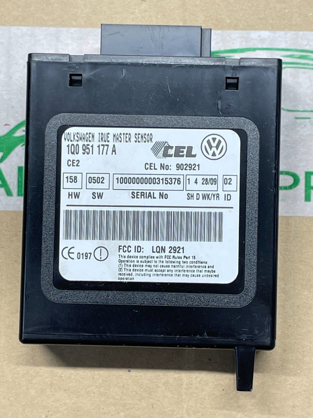 VW EOS RADARSENSOR MIT STEUERGERÄT ALARMANLAGE 1Q0951177A = 1Q0998177 FAST NEU - Obrázek 4