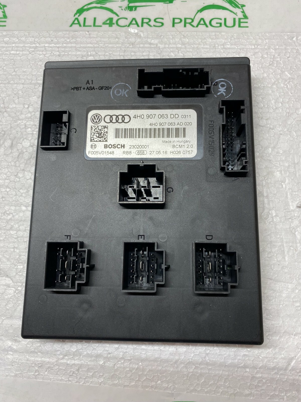 VW TOUAREG 7P BORDNETZSTEUERGERÄT 4H0907063DD BORDNETZ STEUERGERÄT ORIG.NEU!! - Obrázek 4